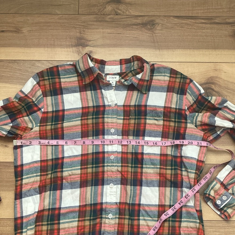 J Crew Plaid Button Down Flannel - Picture 6 of 10